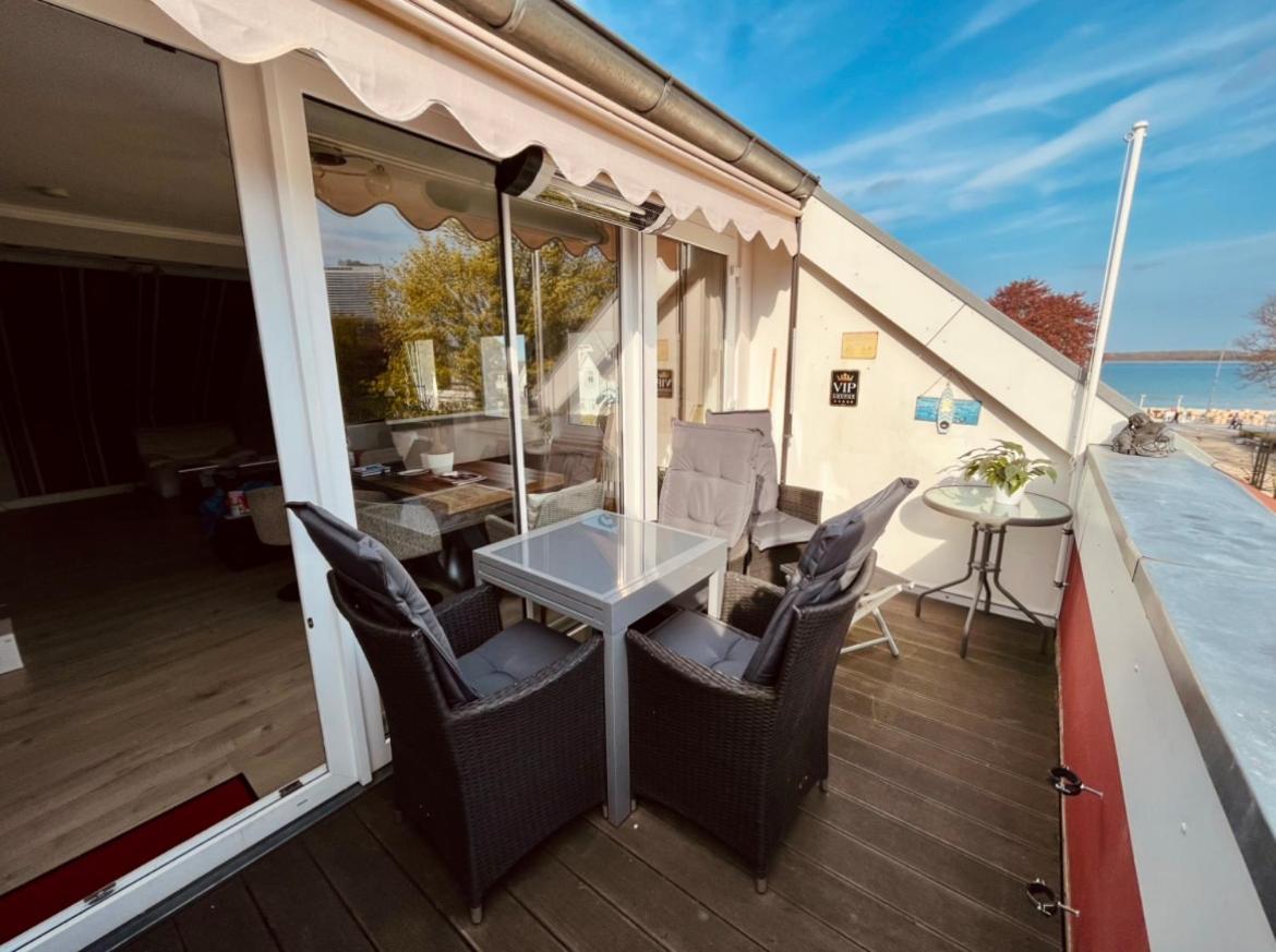 3Sz Penthaus Luna Am Sandstrand Mit Meerblick & Balkon Lübeck Exterior foto